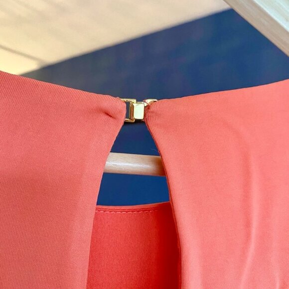 Trina Turk Coral Flowy Mini Dress - Picture 8 of 12